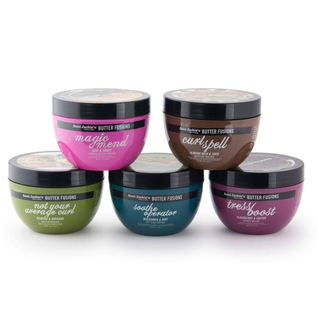 Aunt Jackie's Butter Fusions Soothe Operator Macadamia & Mint Mascarilla 227g