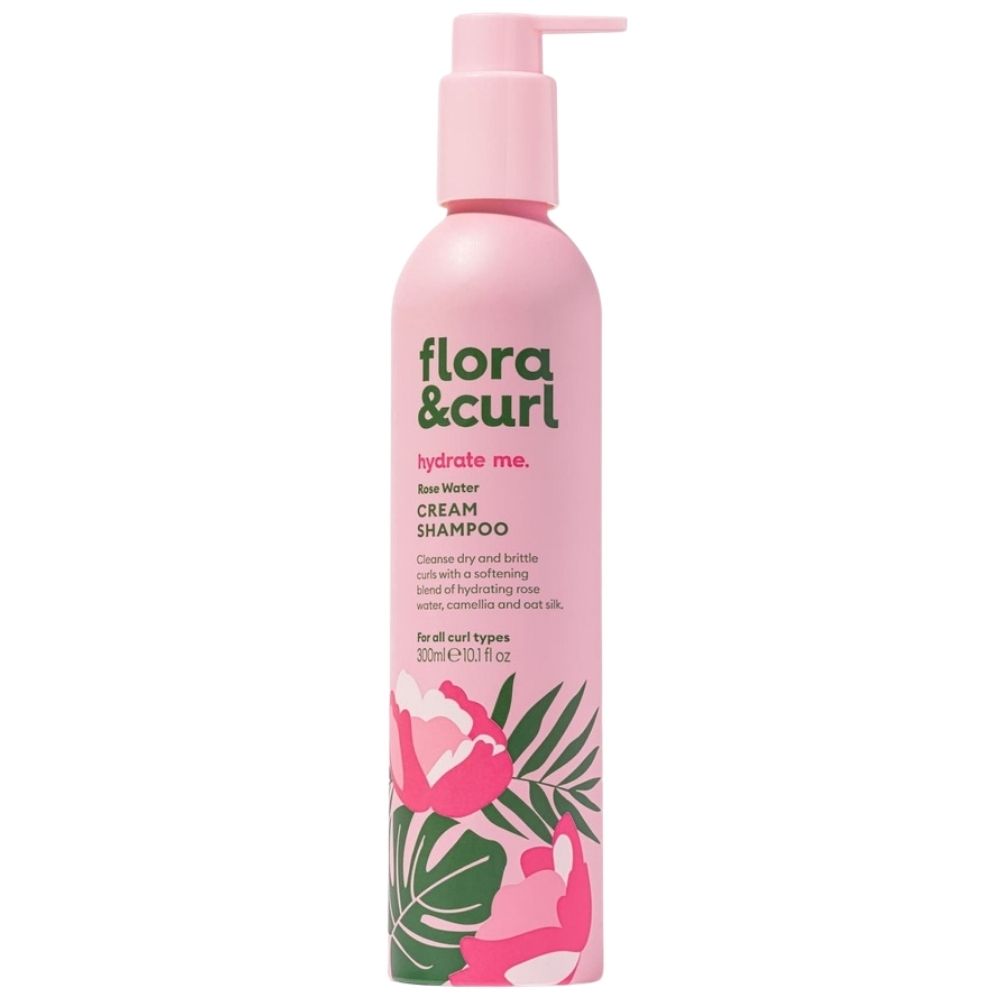 Flora & Curl Hydrate Me Rose Water Cream Shampoo 300ml