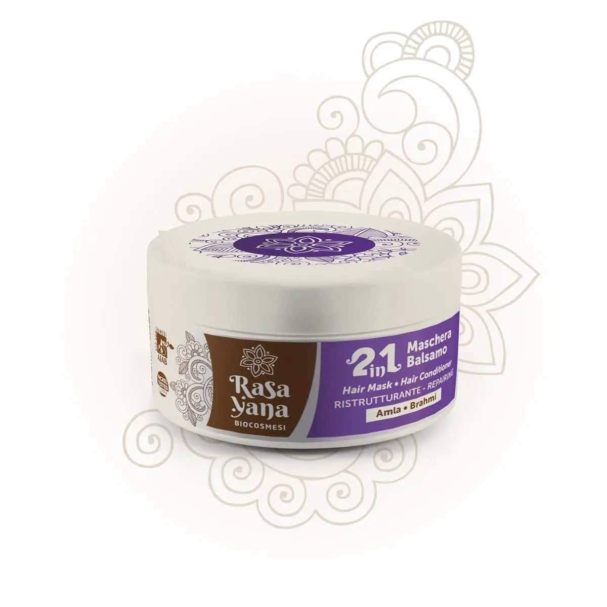 Rasayana Biocosmesi 2 in 1 Maschera Balsamo Hair Conditioner Ristrutturante