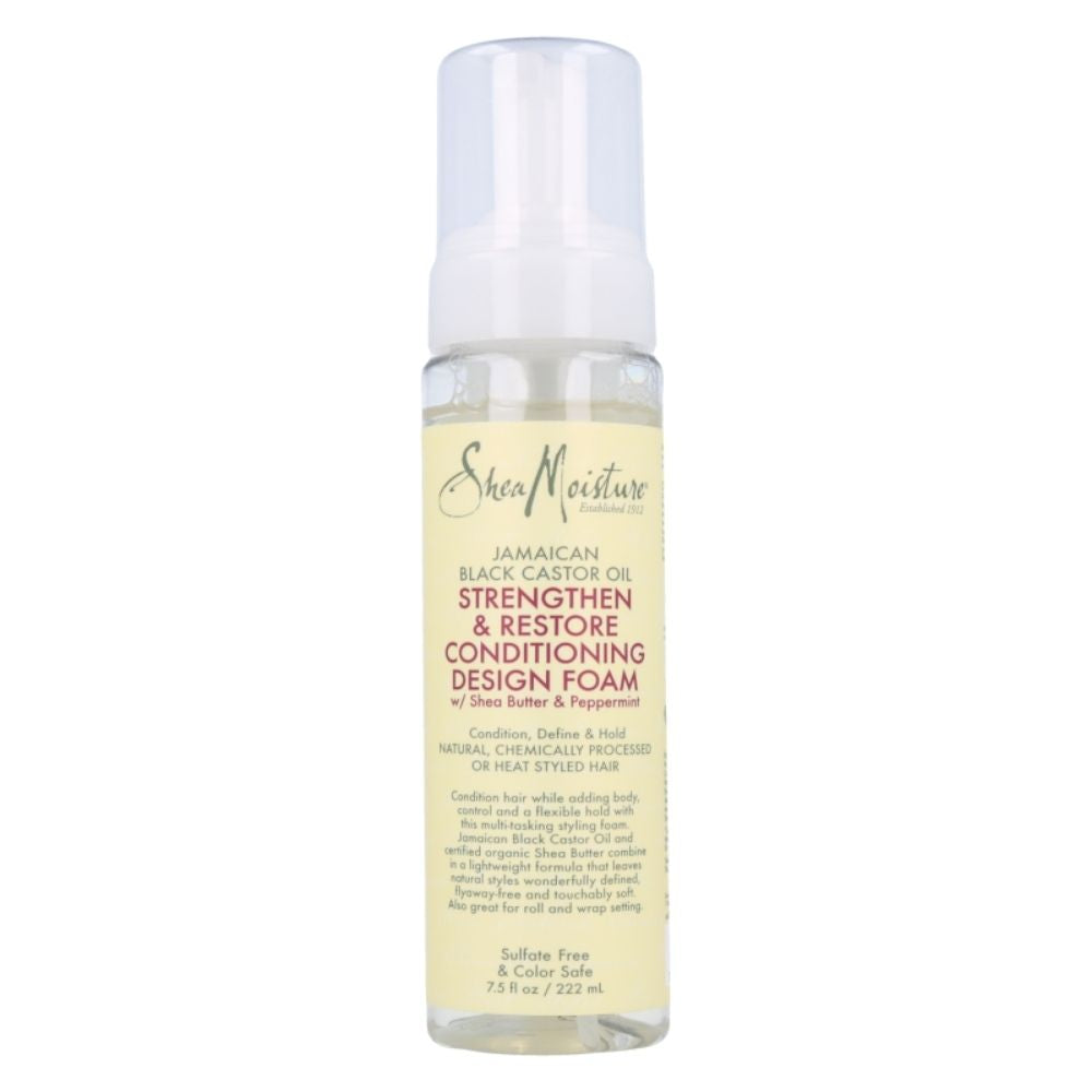 Shea Moisture Jamaican Black Castor Oil Acondicionador Design Espuma 222ml