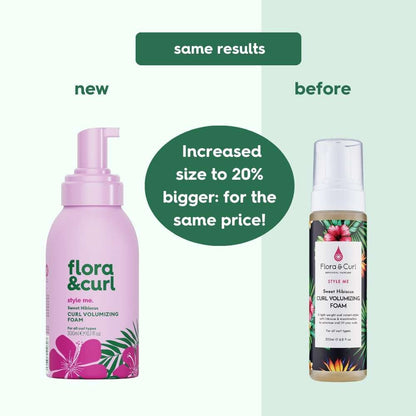 Flora & Curl Style Me Sweet Hibiscus Curl Volumizing Foam 300ml