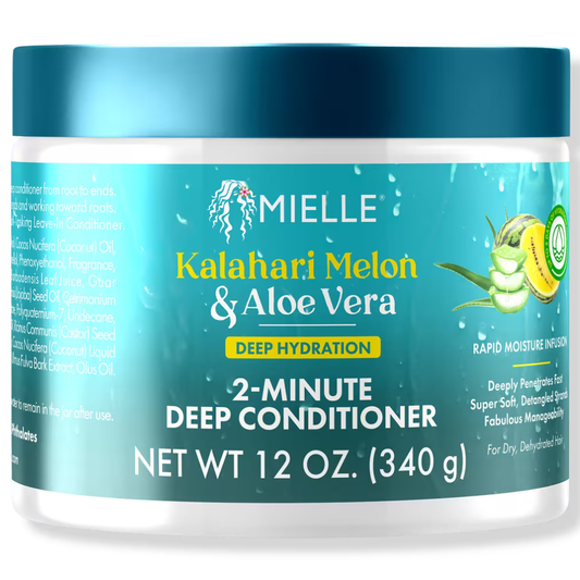 Mielle Kalahari Melon & Aloe Vera Deep Hydration 2-Minute Deep Conditioner 340ml