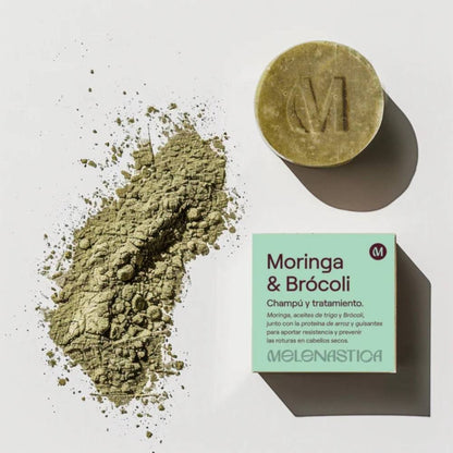 Melenastica Champú Renovador Capilar Moringa y Brocoli 80g