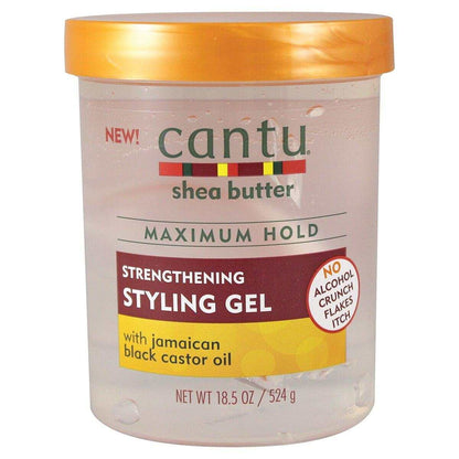 Cantu For Natural Hair Maximum Hold Strengthening Styling Gel 524g