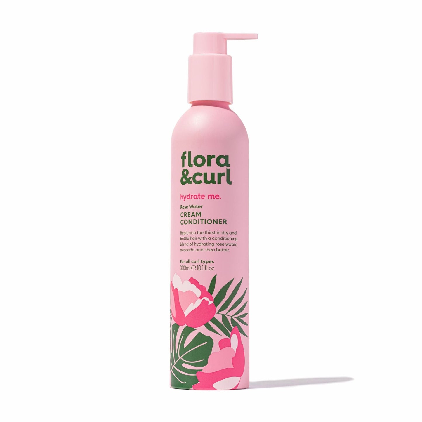 Flora & Curl Hydrate Me Rose Water Cream Conditioner 300ml