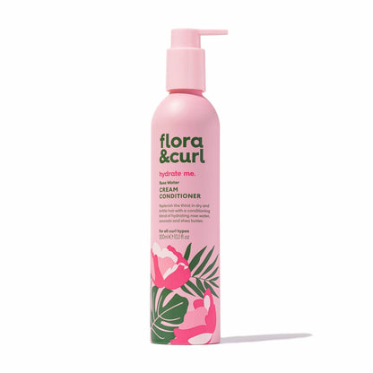 Flora & Curl Hydrate Me Rose Water Cream Conditioner 300ml