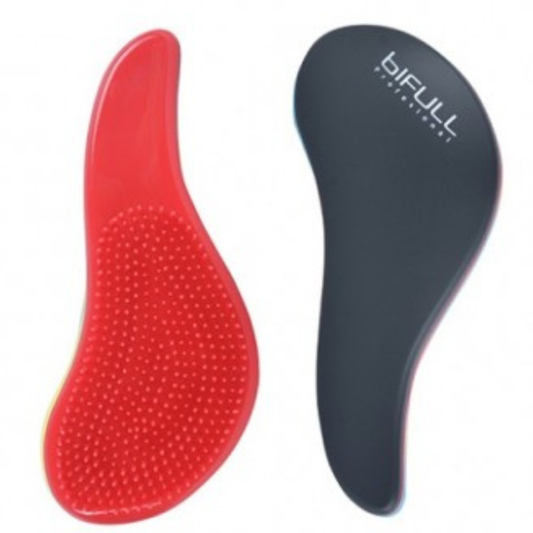 Bifull Cepillo Desenredante Tacto Gomoso Negro