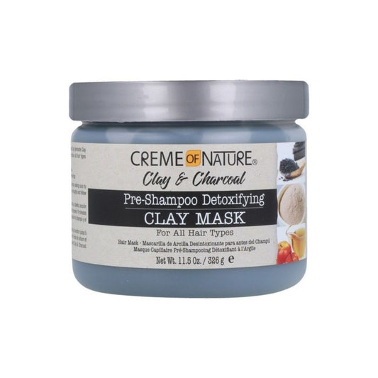 Creme of Nature Clay & Charcoal Pre-Shampoo Detoxifying Clay Mask 326g
