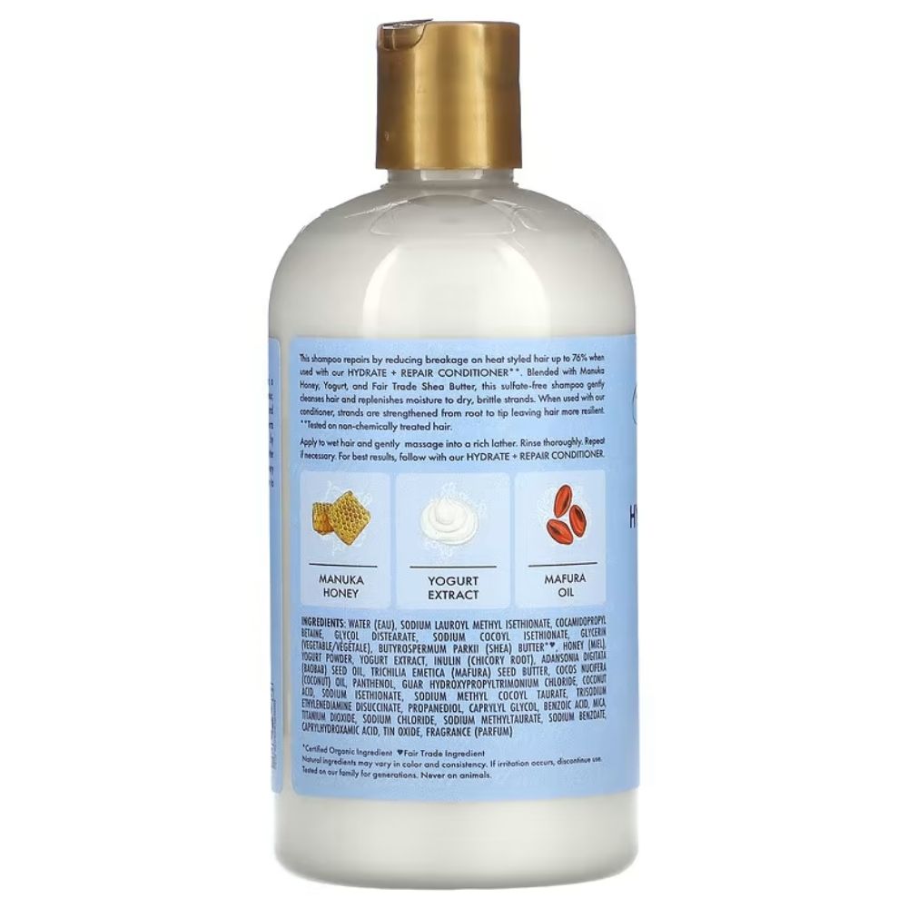 Shea Moisture Manuka Honey & Yogurt Hydrate + Repair Shampoo 384ml