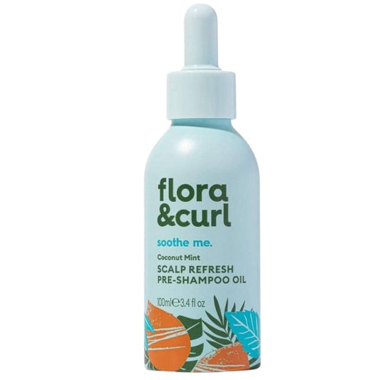 Flora & Curl Soothe Me Coconut Mint Scalp Refresh Pre-Shampoo Oil 100ml