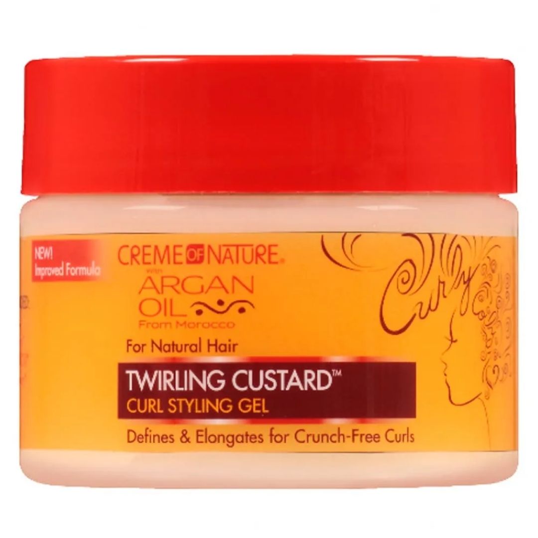 Creme Of Nature Argan Oil Twirling Custard 326g