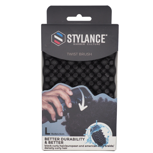 Stylance Twist Brush Cepillo de Silicona para Cabello Afro Large