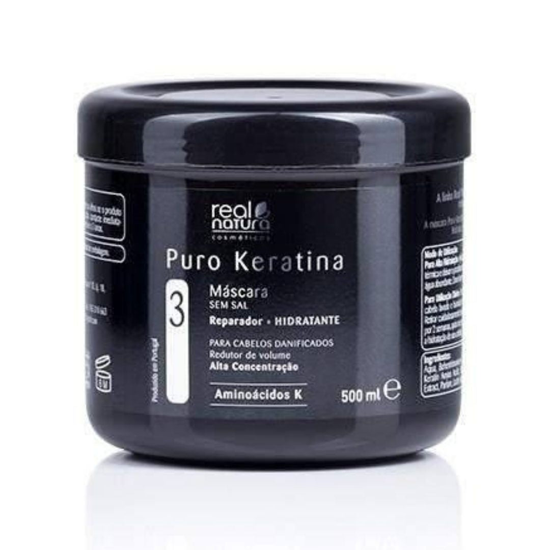 Real Natura Puro Keratina Máscara 500ml