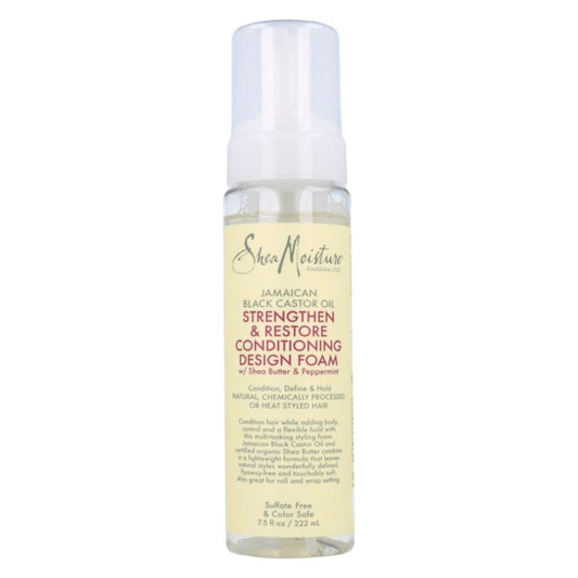 Shea Moisture Jamaican Black Castor Oil Acondicionador Design Espuma  222ml