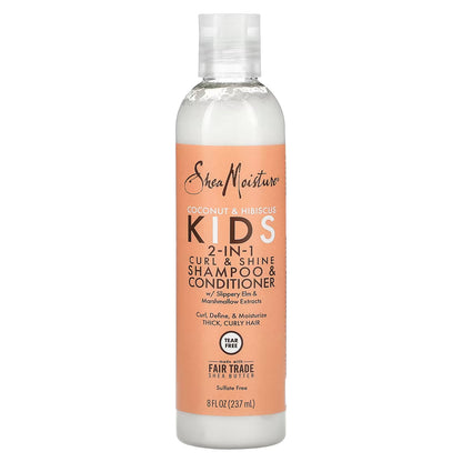 Shea Moisture Coconut & Hibiscus Kids 2 In1 Champú & Acondicionador 236ml