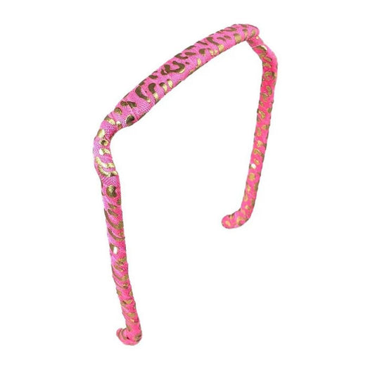 Zazzy Bandz Hot Pink Gold Aztec Wrapped