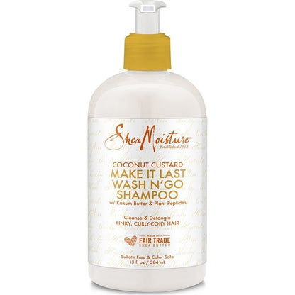 Shea Moisture Coconut Custard Make It Last Wash N´ Go Shampoo 384ml