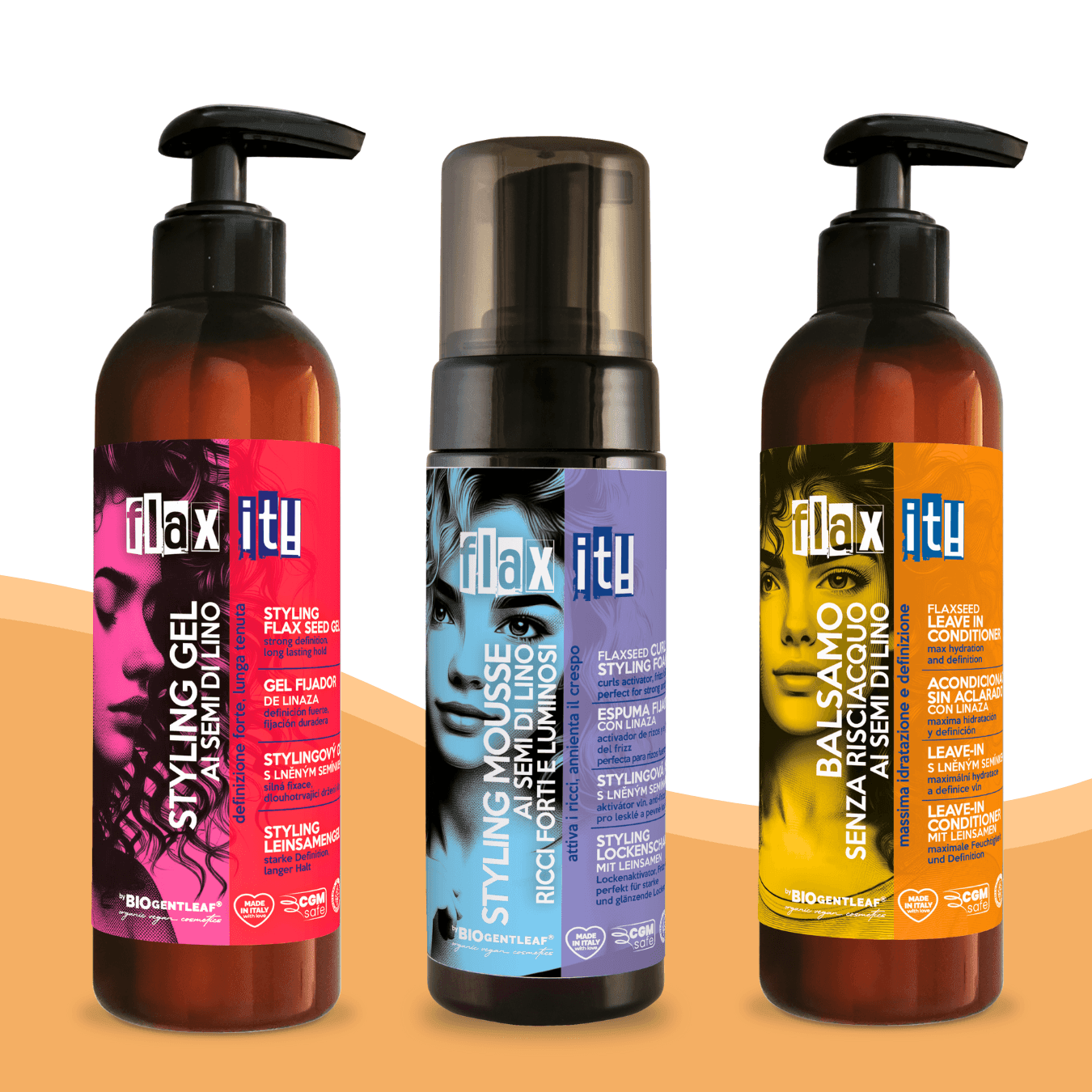 Bio Gentleaf Flax It! Styling Mousse 150ml