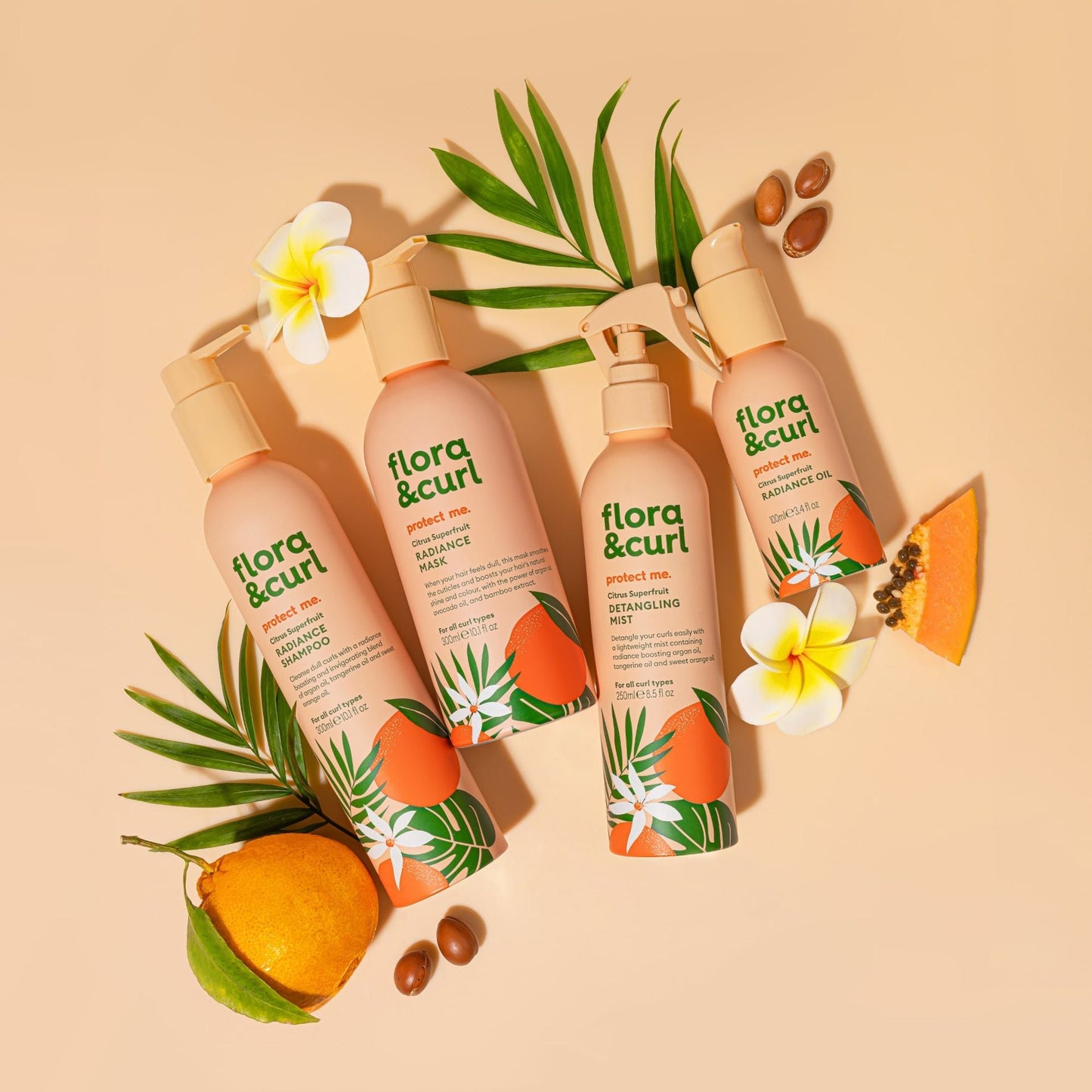Flora & Curl Protect Me Citrus Superfruit Radiance Shampoo 300ml