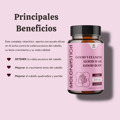Melenastica Good Vitamins Good Hair Good Body 60cps