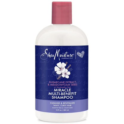 Shea Moisture Sugarcane Extract & Meadowfoamd Seed Miracle Shampoo 384ml