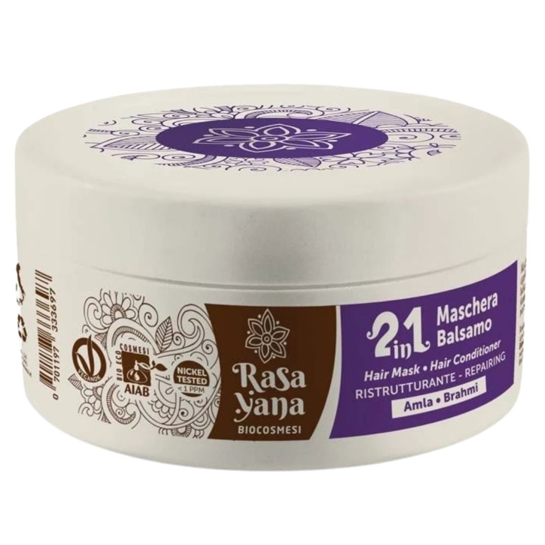 Rasayana Biocosmesi 2 in 1 Maschera Balsamo Hair Conditioner Ristrutturante