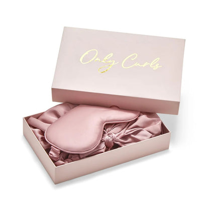 Only Curls Satin Lined Hair Turban & Sleep Mask Set