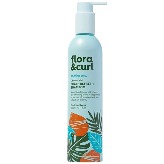 Flora & Curl Coconut Mint Scalp Refresh Shampoo 300ml